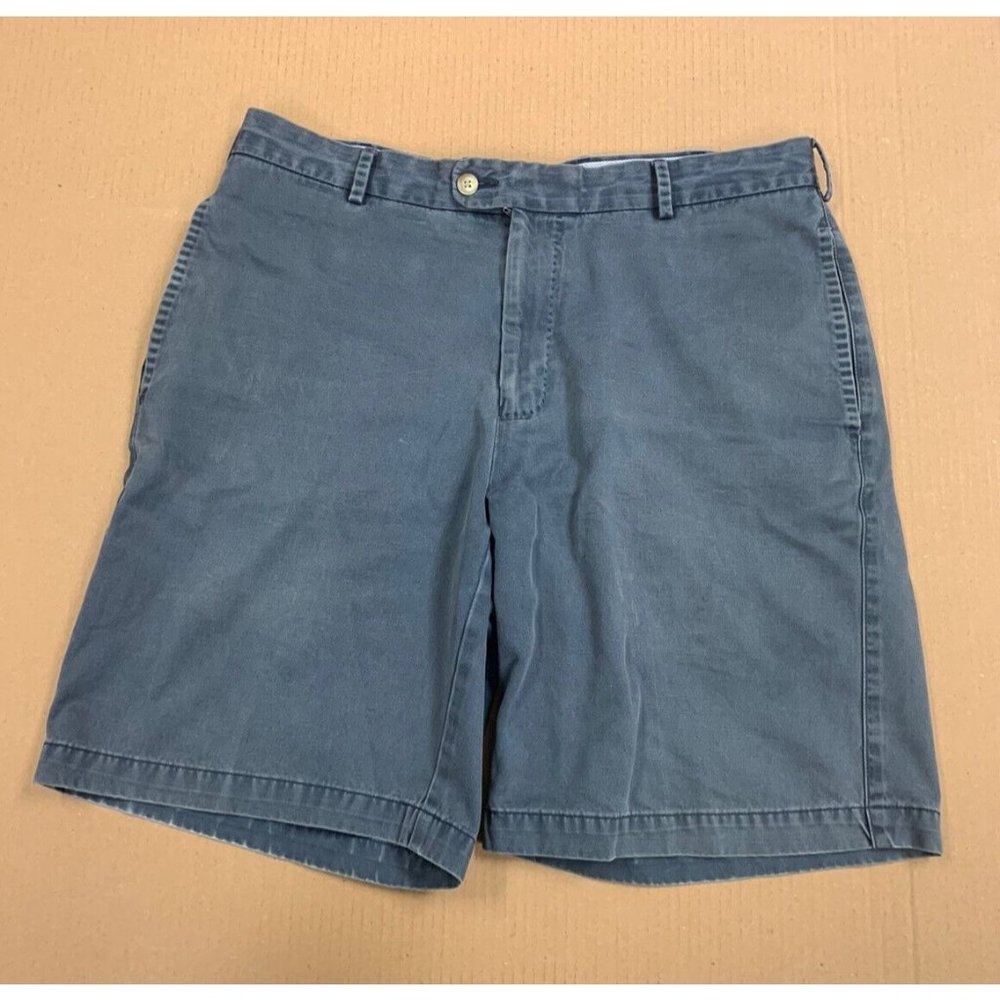 Peter Millar Shorts Mens 34 Pima Cotton Causal Blue/gray